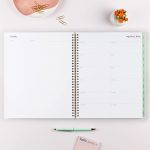 Blue Sky 2022 Weekly & Monthly Planner, 8.5" x 11", Frosted Flexible Cover, Wirebound, Laurel (135842) - Image 5